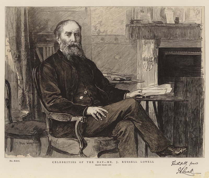 Célébrités du Jour, M. J Russell Lowell - Theodore Blake Wirgman