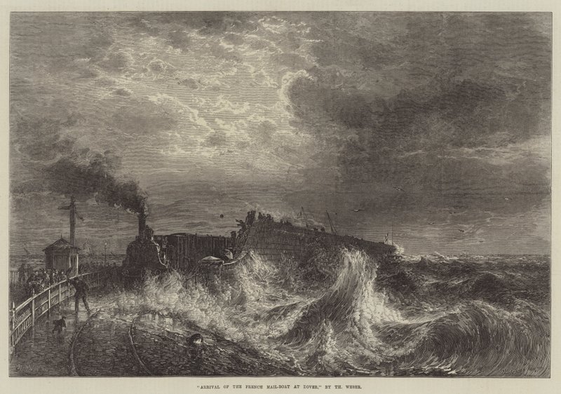 Arrivée du bateau postal français à Douvres - Theodore Weber