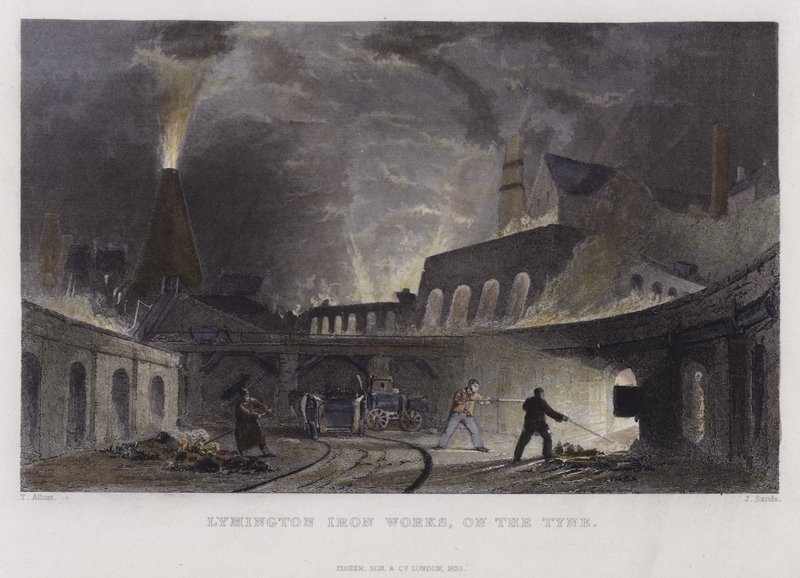 Lymington Iron Works, sur le Tyne - Thomas Allom