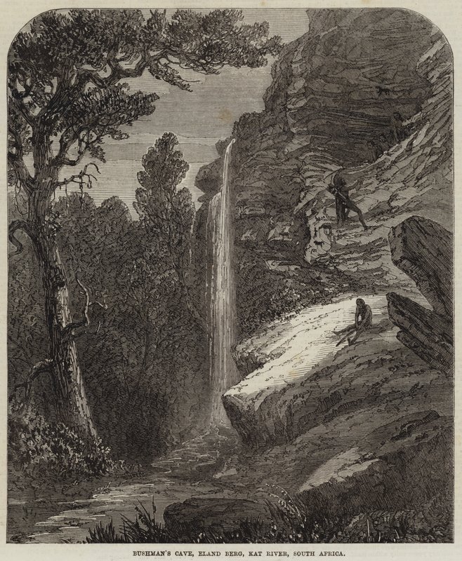 Grotte du Bushman, Eland Berg, Kat River, Afrique du Sud - Thomas Baines