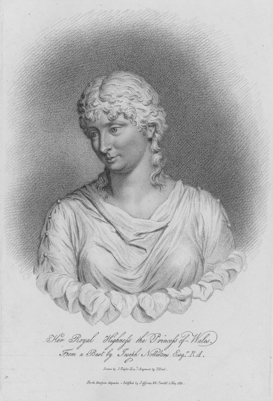 Reine Caroline, épouse du roi George IV, lorsqu