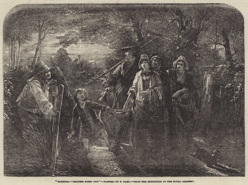 Matin, les moissonneurs partent - Thomas Faed