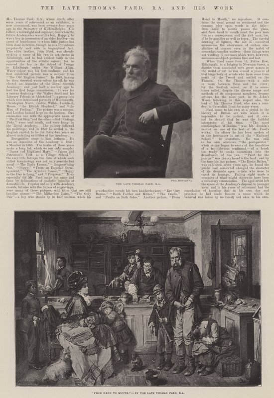 Le défunt Thomas Faed, RA, et son œuvre - Thomas Faed
