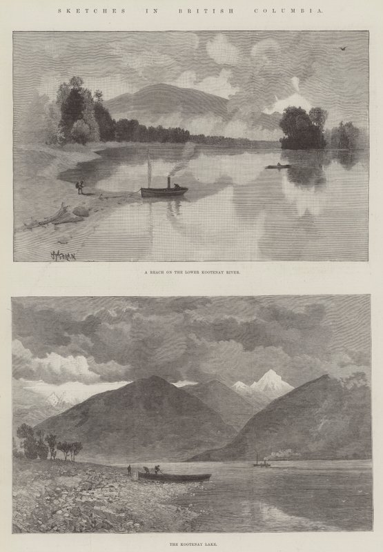Esquisses en Colombie-Britannique - Thomas Moran