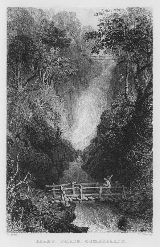 Airey Force, Cumberland - Thomas (after) Allom