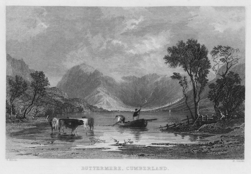 Buttermere, Cumberland - Thomas (after) Allom