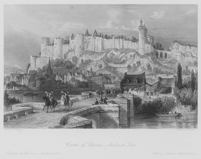 Château de Chinon, Indre-et-Loire - Thomas (after) Allom