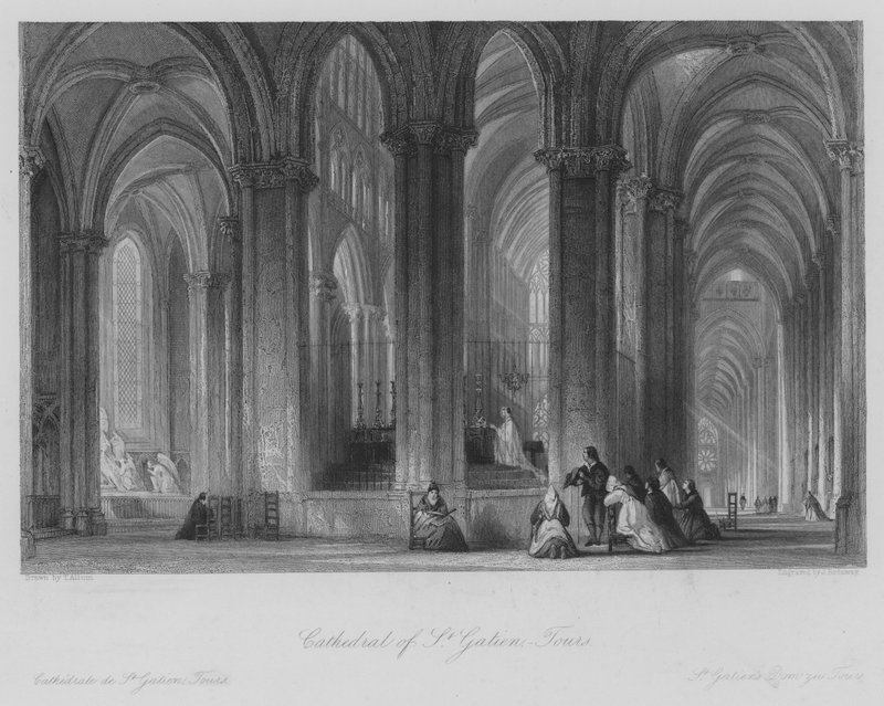Cathédrale Saint-Gatien, Tours - Thomas (after) Allom