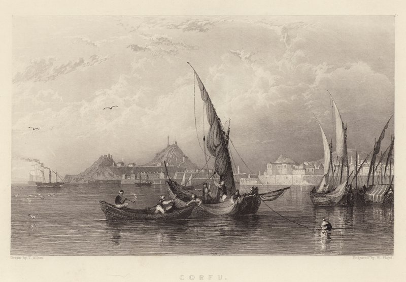 Corfou (gravure) - Thomas (after) Allom