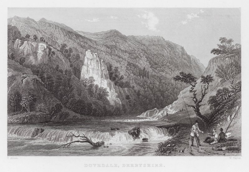 Dovedale, Derbyshire - Thomas (after) Allom