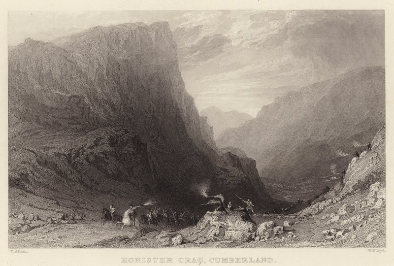 Honister Crag, Cumberland (gravure) - Thomas (after) Allom