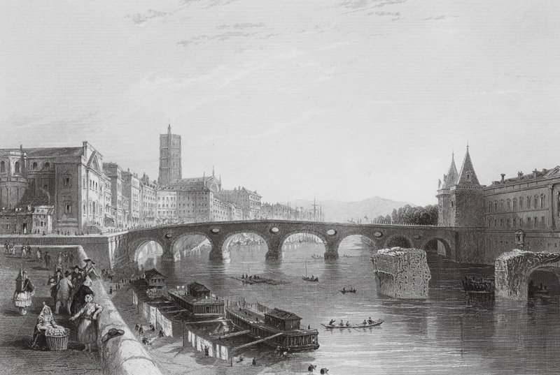Le Pont de Toulouse - Thomas (after) Allom