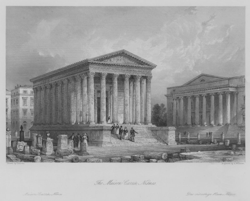 La Maison Carrée, Nîmes - Thomas (after) Allom