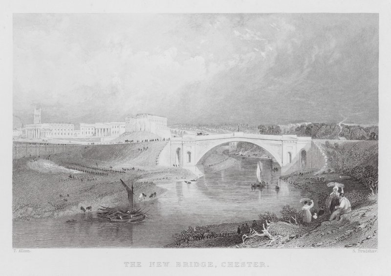 Le nouveau pont, Chester - Thomas (after) Allom