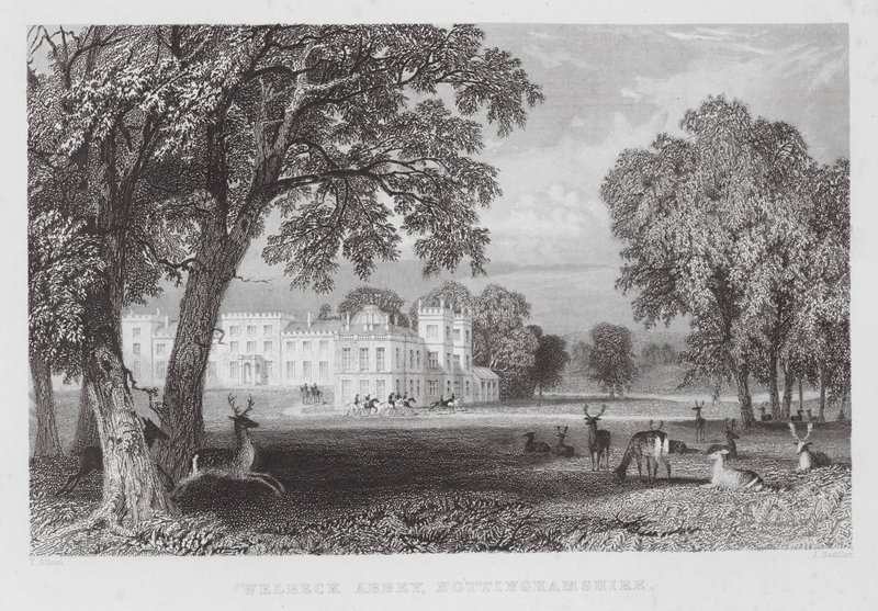 Abbaye de Welbeck, Nottinghamshire - Thomas (after) Allom