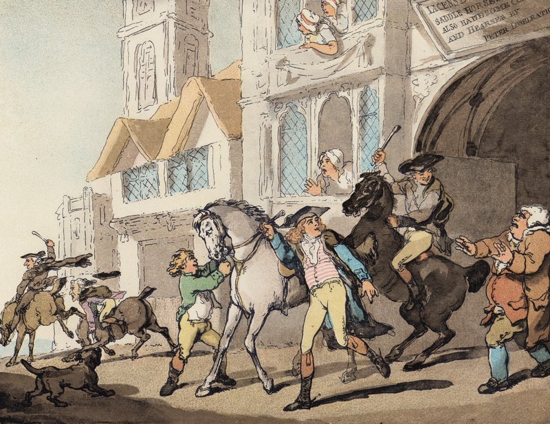 En route pour une chasse au blaireau - Thomas (after) Rowlandson