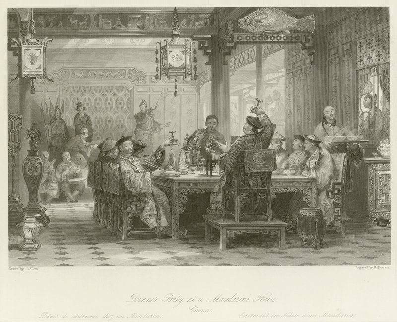 Dîner chez un mandarin - Thomas Allom