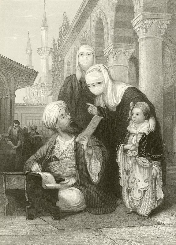 Le scribe turc - Thomas Allom