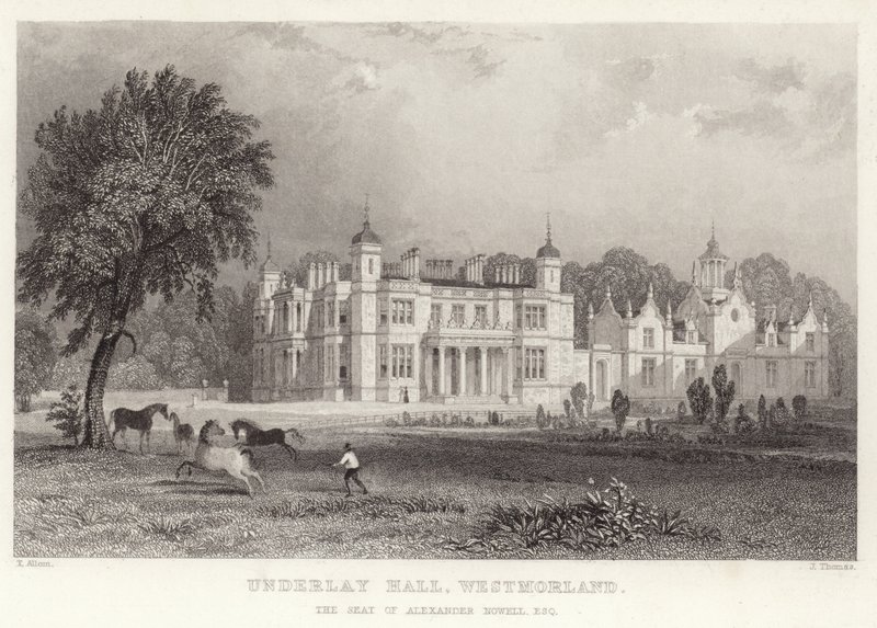 Underlay Hall en Westmoreland - Thomas Allom