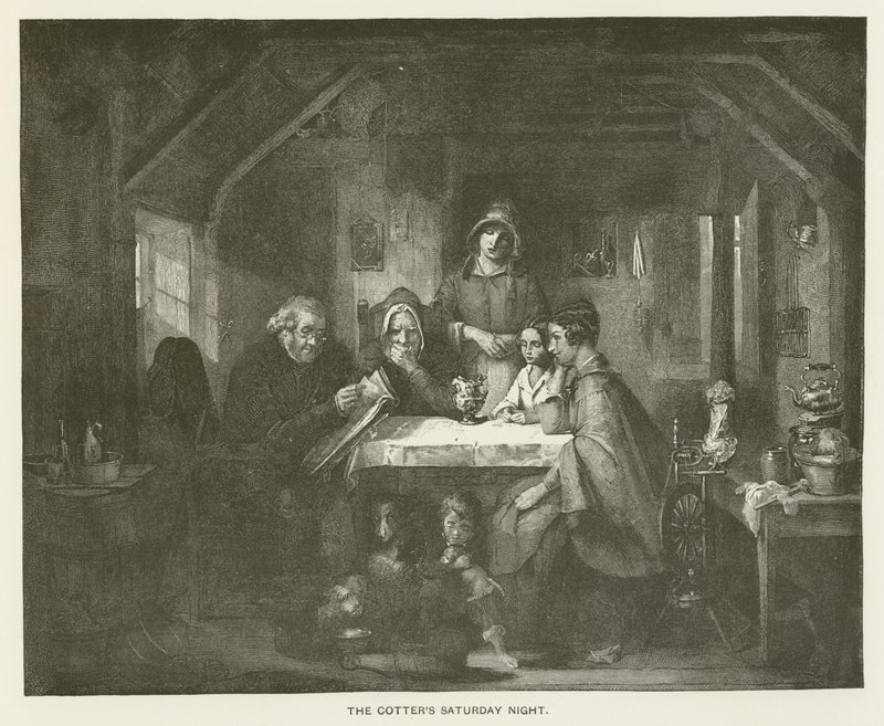La soirée du samedi du Cotter - Thomas Faed