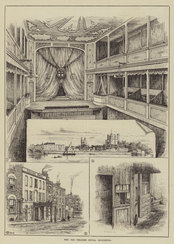 Le vieux théâtre royal, Rochester - Thomas Harrington Wilson