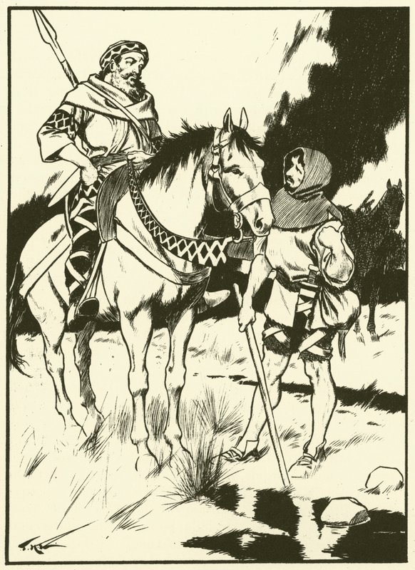 Charlemagne et le charbonnier (gravure) - Thomas Heath Robinson
