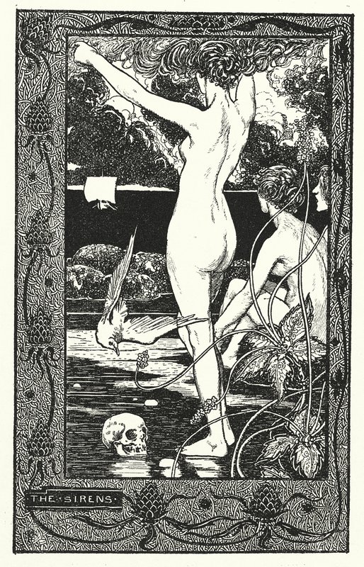 Les Sirènes (lithographie) - Thomas Heath Robinson