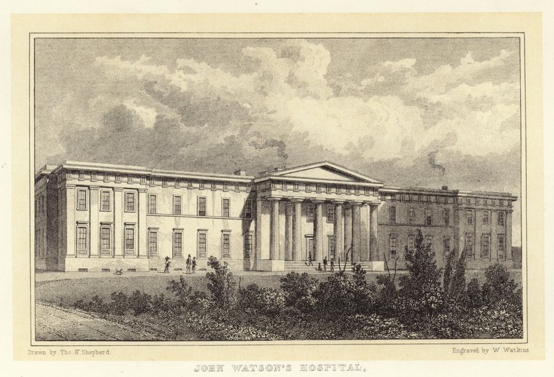 Hôpital John Watson (gravure) - Thomas Hosmer (after) Shepherd