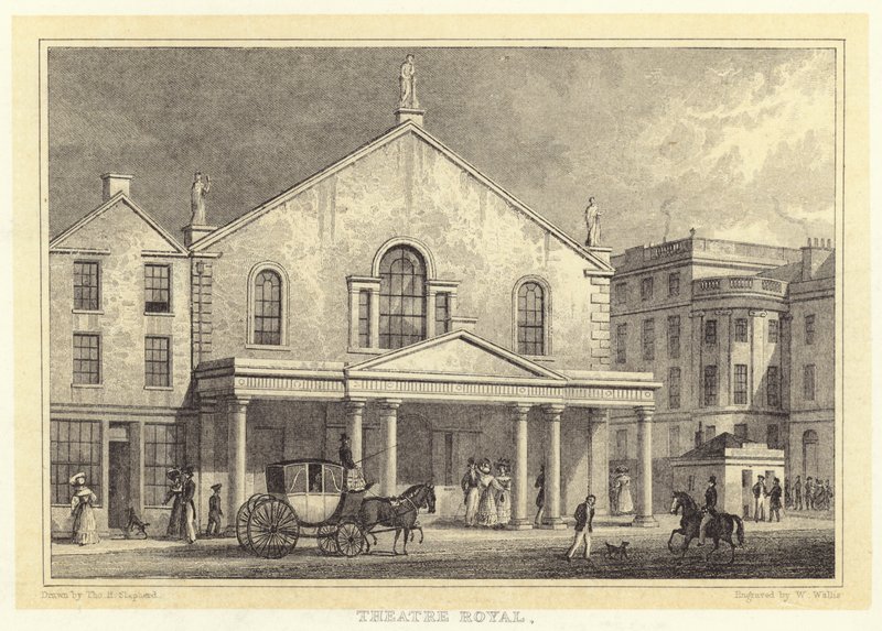 Théâtre Royal (gravure) - Thomas Hosmer (after) Shepherd