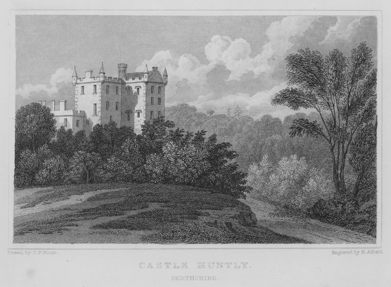 Château Huntly, Perthshire (gravure) - Thomas Hosmer Shepherd