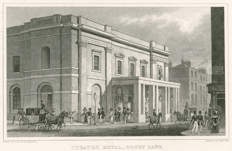 Théâtre de Drury Lane, Londres - Thomas Hosmer Shepherd