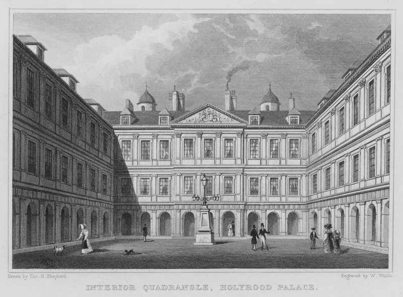Cour intérieure, Palais de Holyrood - Thomas Hosmer Shepherd