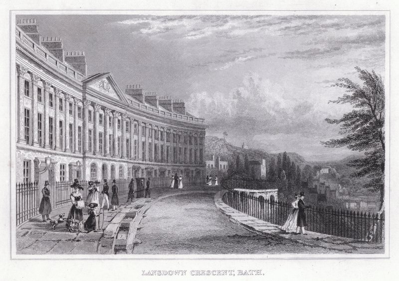 Lansdown Crescent, Bath - Thomas Hosmer Shepherd
