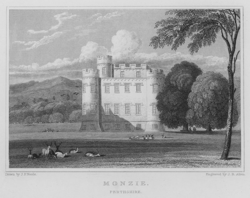 Monzie, Perthshire (gravure) - Thomas Hosmer Shepherd