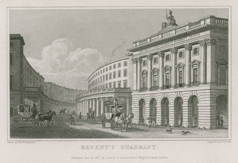 Quadrant, Regent Street, Londres - Thomas Hosmer Shepherd