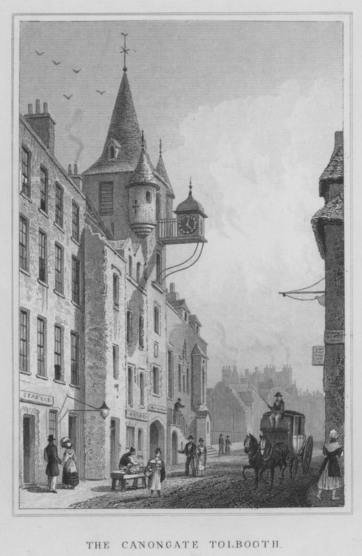 Le Canongate Tolbooth (gravure) - Thomas Hosmer Shepherd