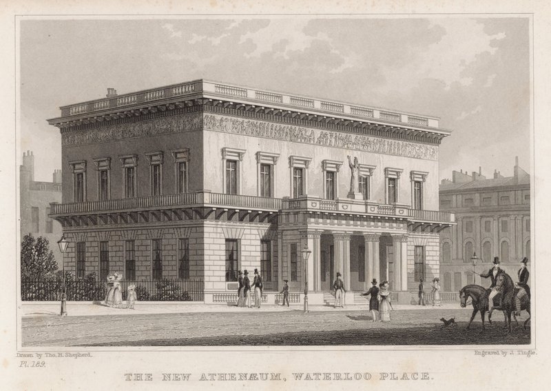 Le nouvel Athénée, Waterloo Place, Londres - Thomas Hosmer Shepherd