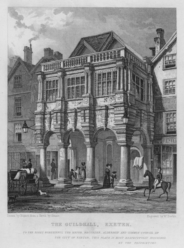 La Guilde, Exeter (gravure) - Thomas Mann (after) Baynes