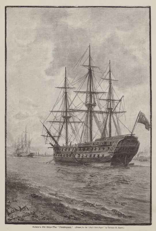 Le Vieux Navire de Nelson, Le Foudroyant - Thomas Marie Madawaska Hemy