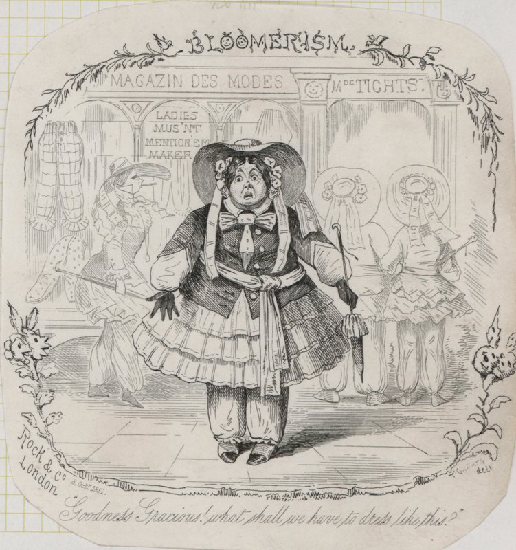 Mode féminine victorienne : pantalons bouffants - Thomas Onwhyn