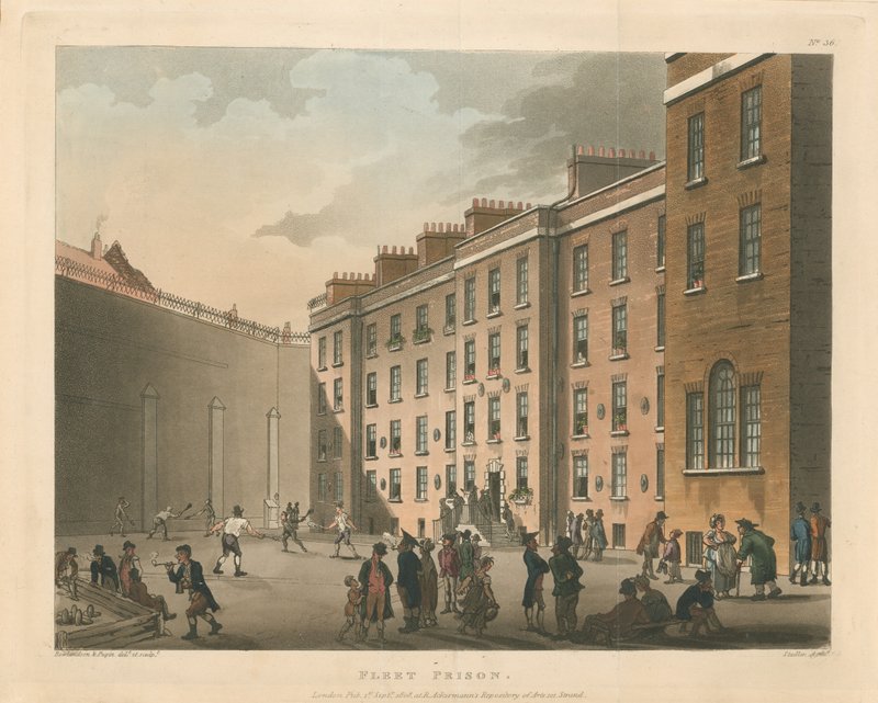 Prison de Fleet, 1808 - Thomas Rowlandson
