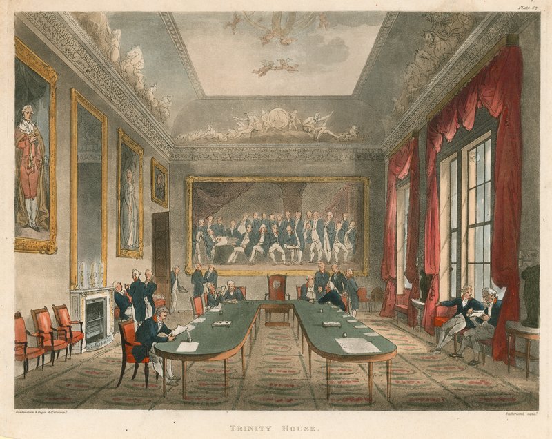 Intérieur de Trinity House - Thomas Rowlandson