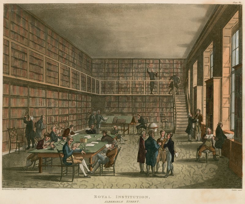 Institution royale, rue Albemarle, Londres - Thomas Rowlandson