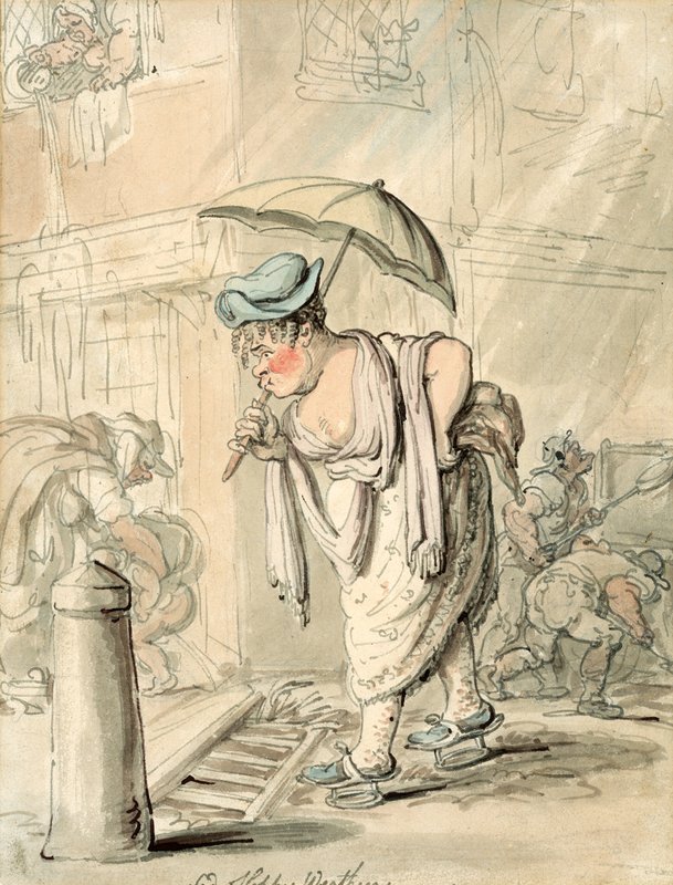 Triste temps pluvieux - Thomas Rowlandson