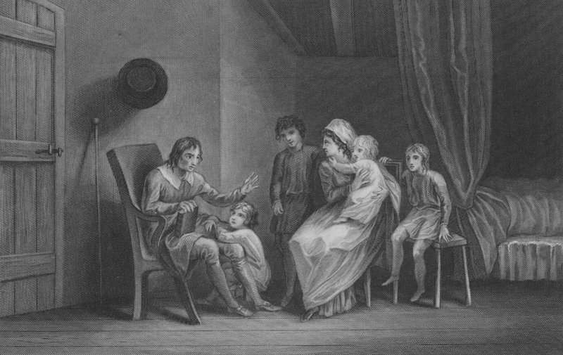 Christian exprime ses craintes à sa famille - Thomas Stothard