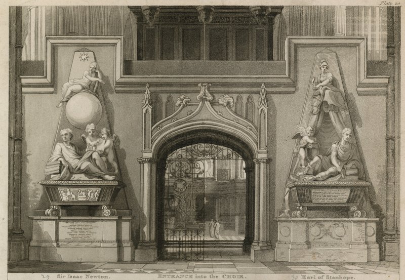 Entrée dans le chœur, Abbaye de Westminster, Londres - Thomas Uwins