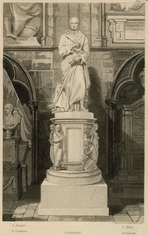 Mémorial à Addison, Abbaye de Westminster, Londres - Thomas Uwins