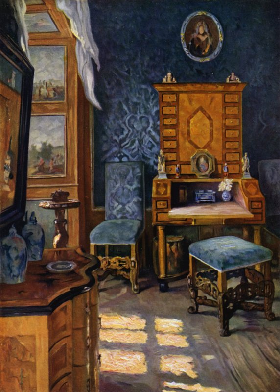 Salon bleu au château de Weikersheim, Wurtemberg, décoration baroque, vers 1680-1700 - Unbekannt Unbekannt