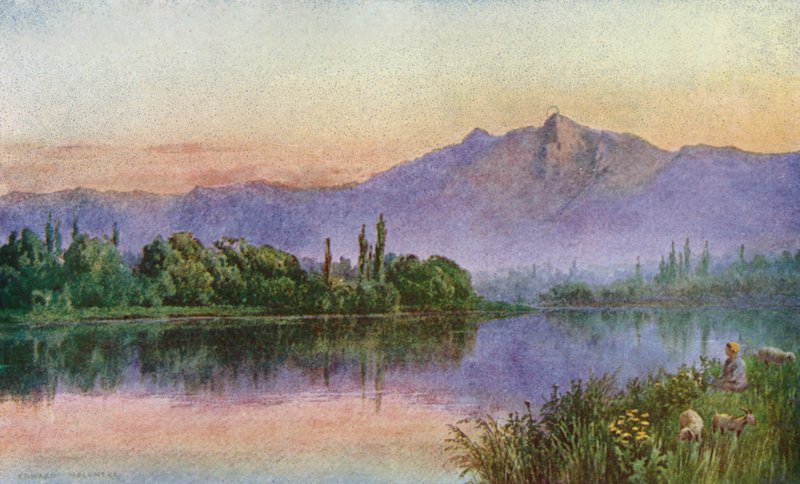 Coucher de soleil sur le Jhelum, au-dessus de Srinagar - Unbekannt Unbekannt