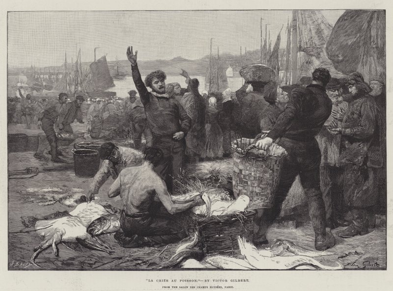 La Criée au Poisson - Victor Gabriel Gilbert